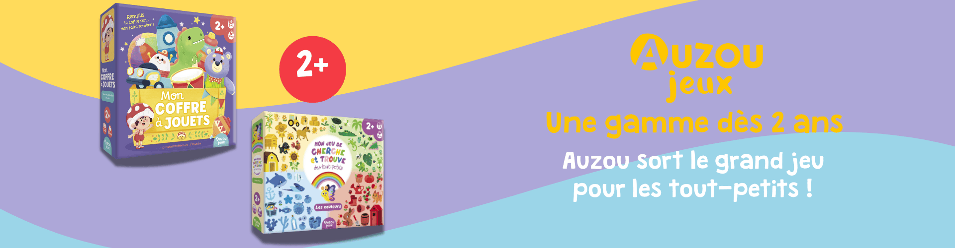 Auzou sort le grand jeu pour les tout-petits !